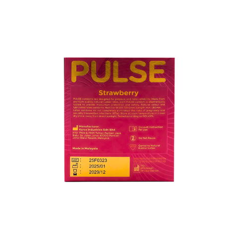 PULSE STRAWBERRY 3PREMIUM CONDOMS