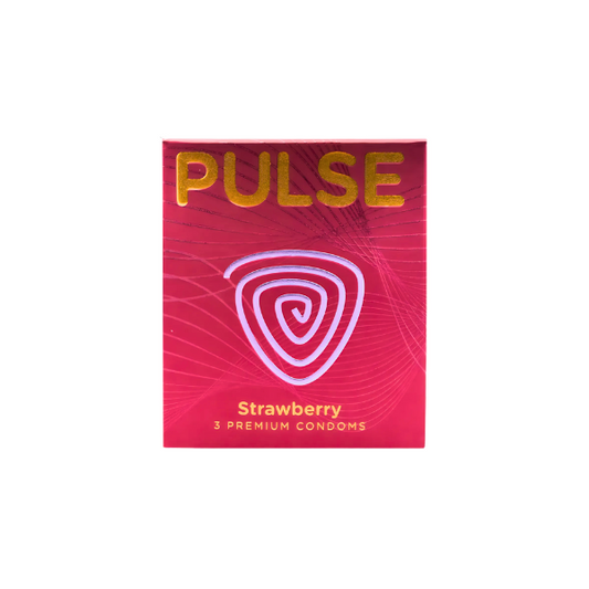 PULSE STRAWBERRY 3PREMIUM CONDOMS