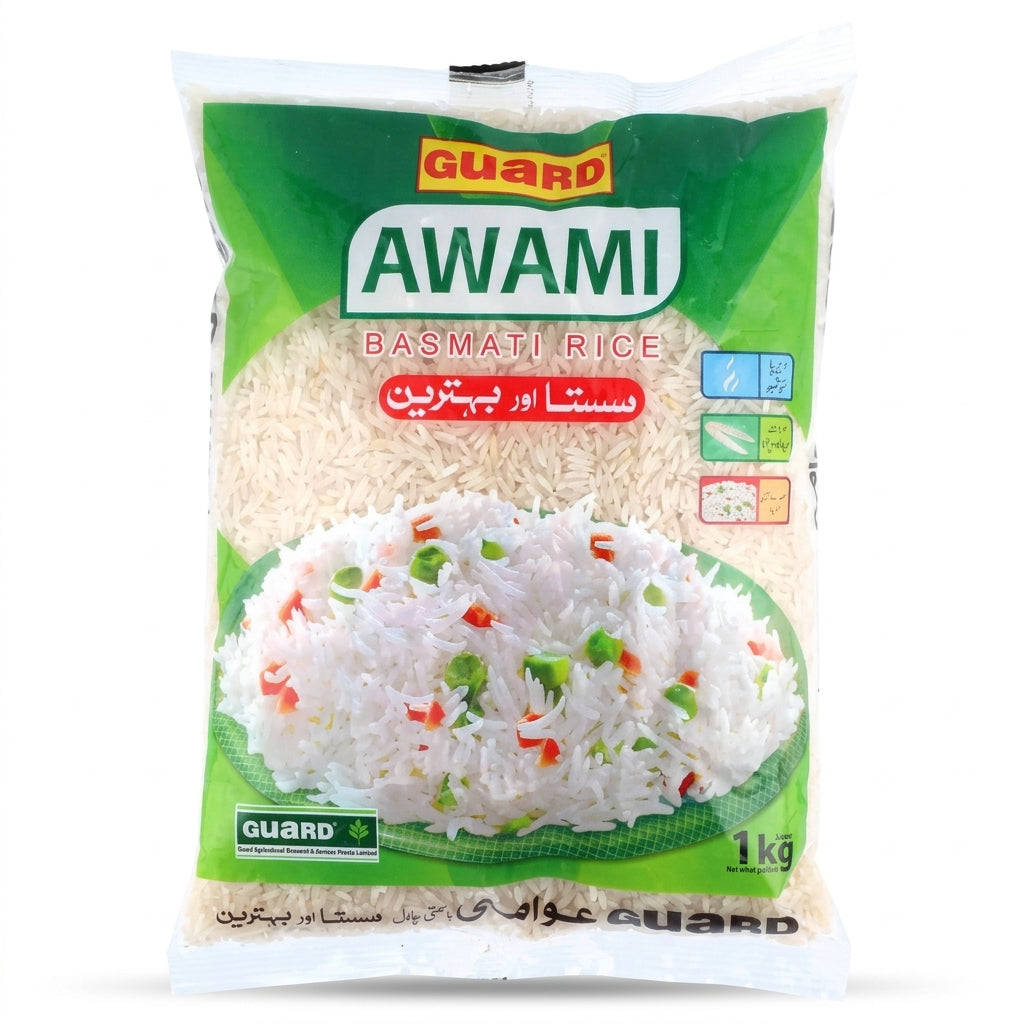 Pack of Guard Awami Basmati Rice 1kg