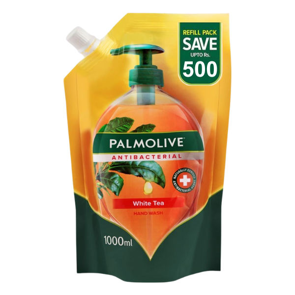 Palmolive Antibacterial White Tea Hand Wash Refill Pouch 1000ml