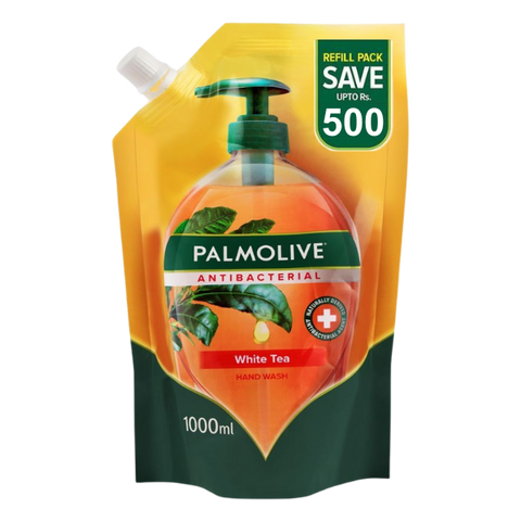 Palmolive Antibacterial White Tea Hand Wash Refill Pouch 1000ml