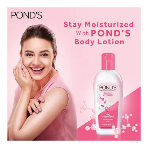 Pond's Triple Vitamin Moisturizing Lotion Vitamin B3 E & C 200ml