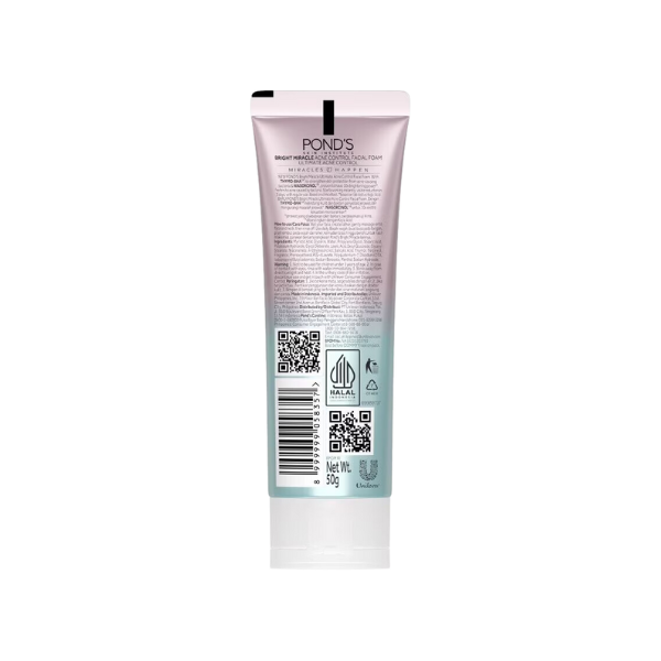 Ponds Bright Miracle Thymo BHA Acne Control Facial Foam 50g