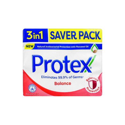 Protex Balance Antibacterial Soap Saver Pack Of 3 X 130g