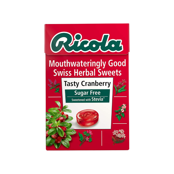 Ricola Tasty Cranberrry Sugar Free Tablets 45g