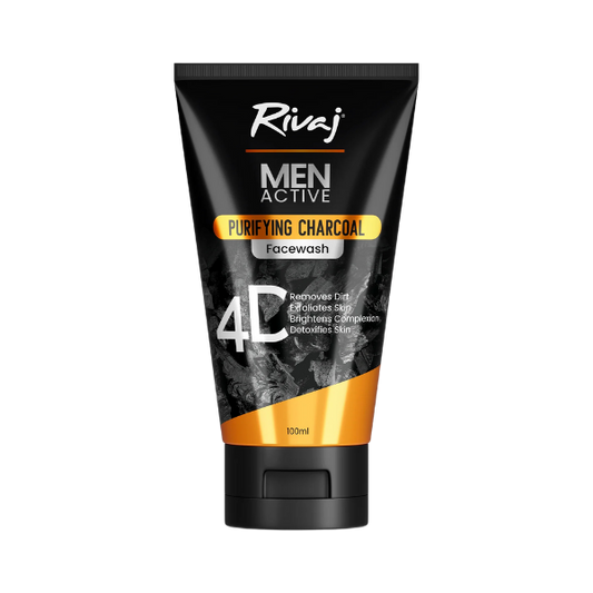 Rivaj Men Active Purifying Charcoal Face Wash 100ml