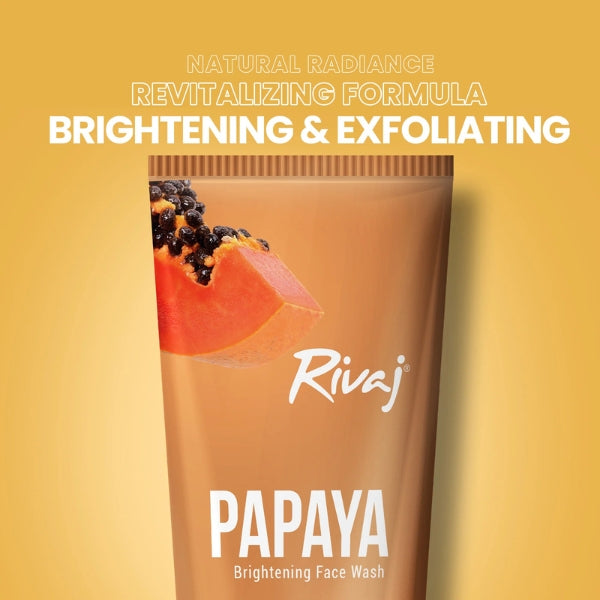 Rivaj Papaya Extract Brightening Face Wash 100ml