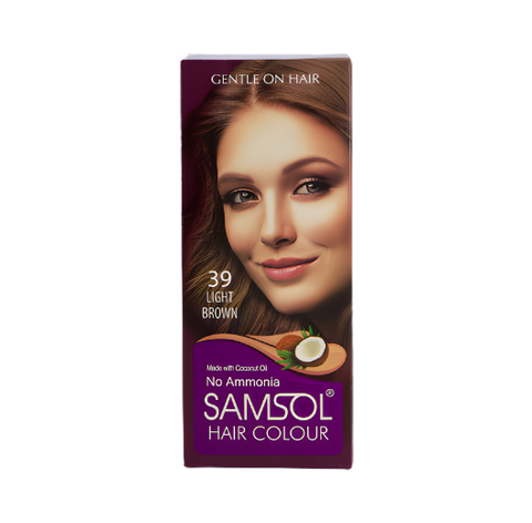 Samsul Color SAMSOL HAIR COLOR LIGHT BROWN #39 – Nazar Jan's Supermarket