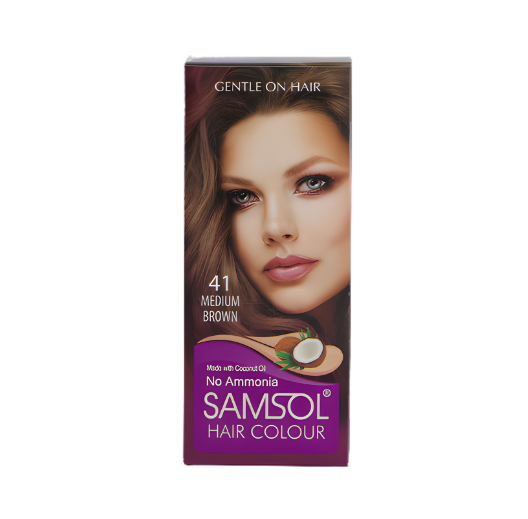 SAMSOL HAIR COLOR MEDIUM BROWN #41