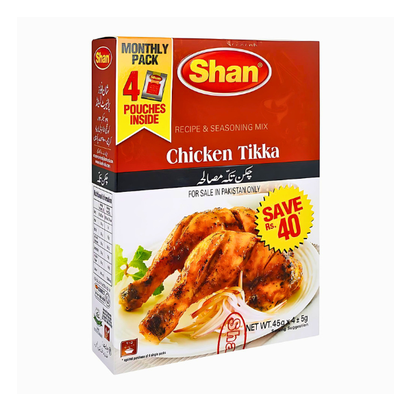 SHAN CHICKEN TIKKA 4 PACK MASALA 180G