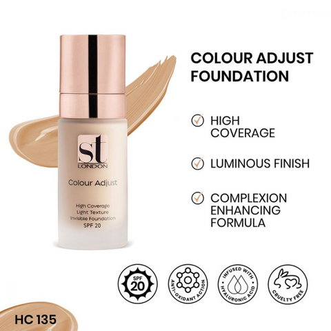 ST London Colour Adjust High Coverage Foundation HC 135 SPF 20 30ml