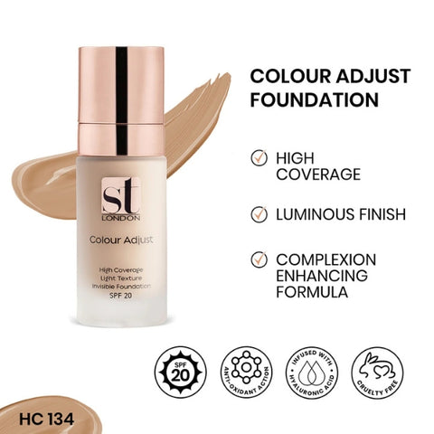 ST London High Coverage Colour Adjust Foundation HC 134 SPF 15 30ml