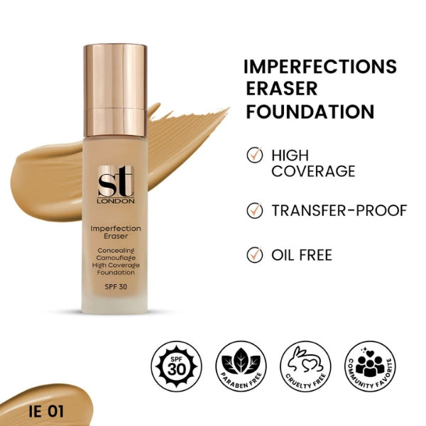 ST London Imperfection Eraser Foundation For Face & Body SPF 30 IE 01 30ml