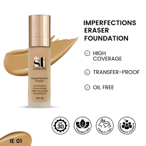 ST London Imperfection Eraser Foundation For Face & Body SPF 30 IE 01 30ml