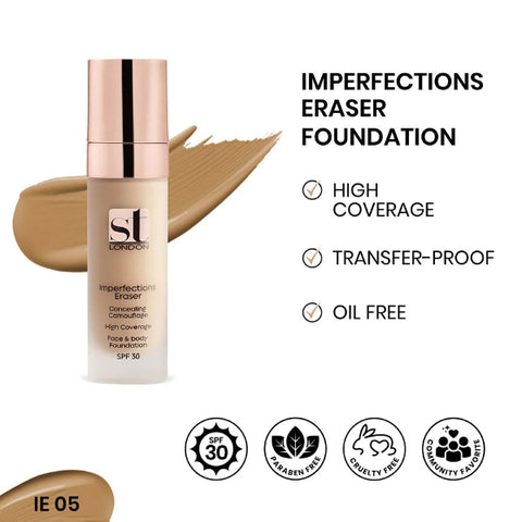 ST London Imperfection Eraser Foundation For Face & Body SPF 30 IE 05 30ml