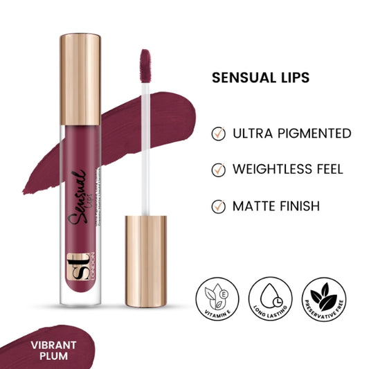 ST London Sensual Lips Lip Gloss Vibrant Plum 5ml