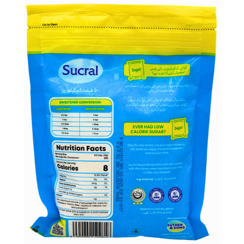 SUCRAL SUGAR BLEND 500GM POUCH