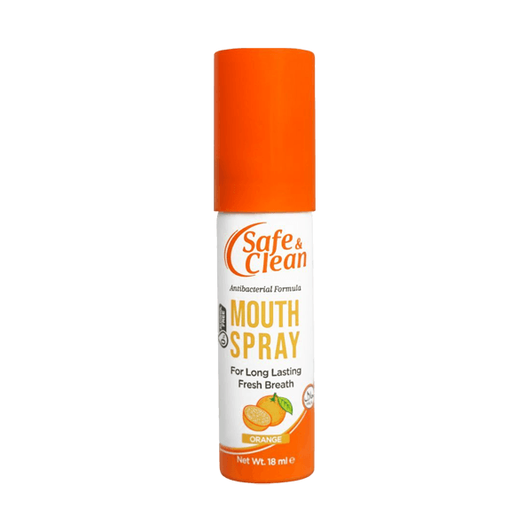 Safe And Clean Mouth Spray Orange Flavour 18ml