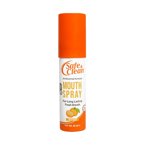 Safe And Clean Mouth Spray Orange Flavour 18ml