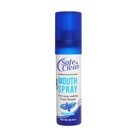 Safe And Clean Mouth Spray Spearmint Flavour 18ml