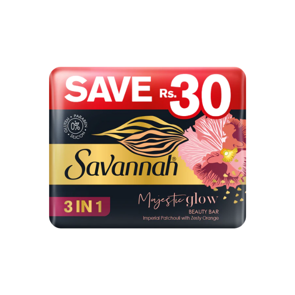 Savannah Majestic Glow Beauty Soap 3in1 Trio Pack 125g