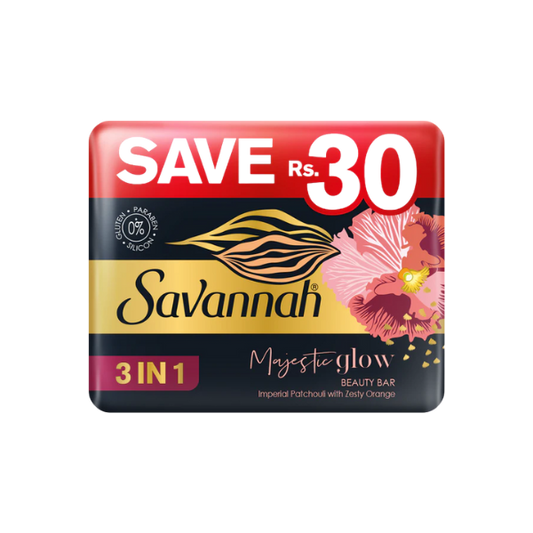 Savannah Majestic Glow Beauty Soap 3in1 Trio Pack 125g