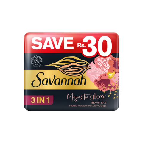 Savannah Majestic Glow Beauty Soap 3in1 Trio Pack 125g