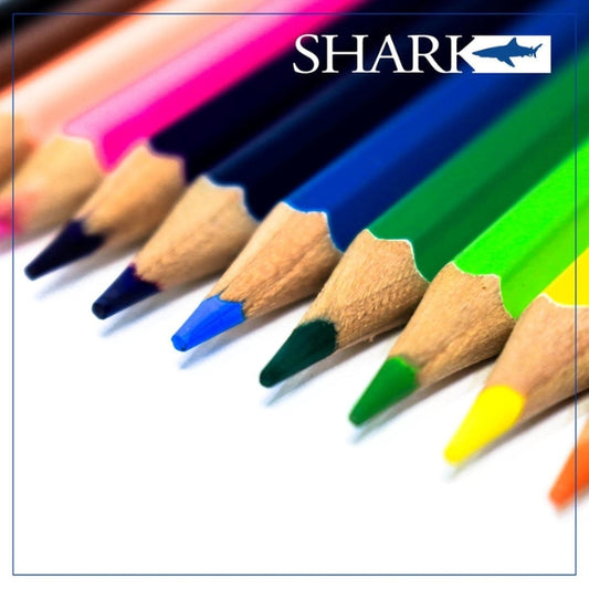 Shark Colorfun Pencils Hexagonal Small Size 12 Colors