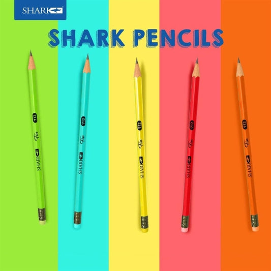 Shark Fin Pencil 712 With Eraser 1Pcs