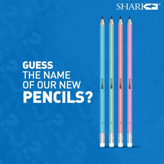 Shark Jawsome HB Pencil With Eraser 1Pcs