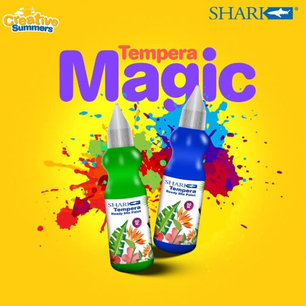 Shark Tempera Ready Mix Paint Set 6Pcs 50ml