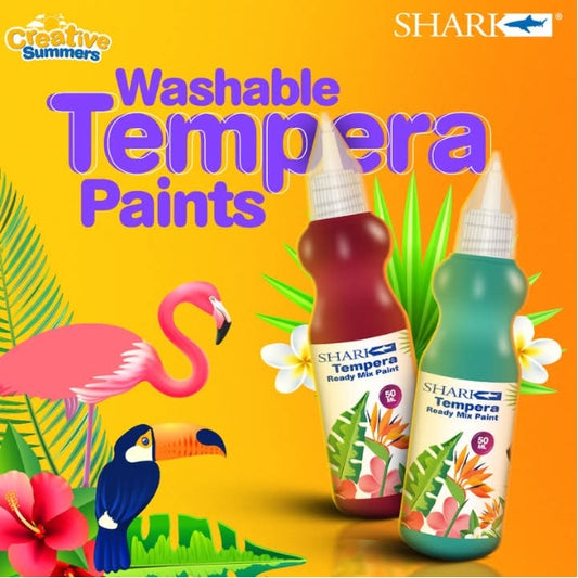 Shark Tempera Ready Mix Paint Set 6Pcs 50ml