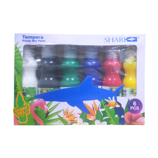 Shark Tempera Ready Mix Paint Set 6Pcs 50ml