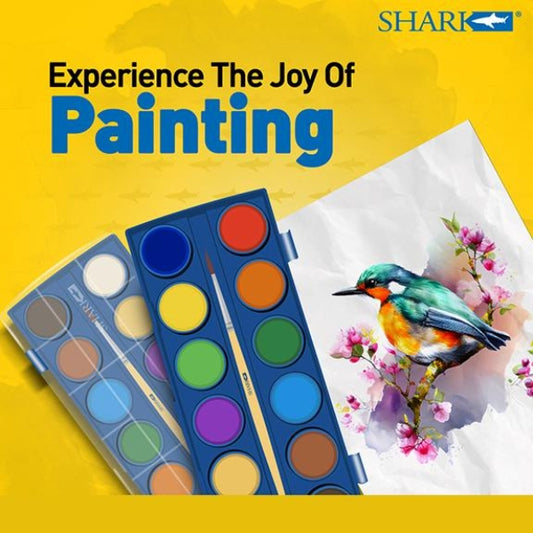 Shark Water Color Paints 12 Colors OC212
