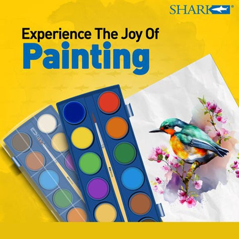 Shark Water Color Paints 12 Colors OC212