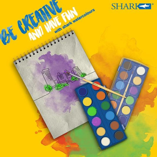 Shark Water Color Paints 12 Colors