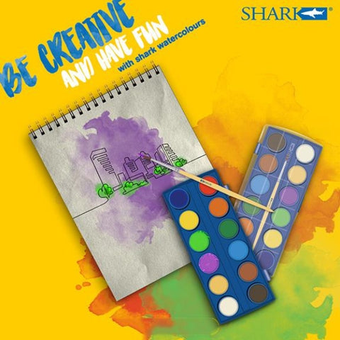 Shark Water Color Paints 12 Colors