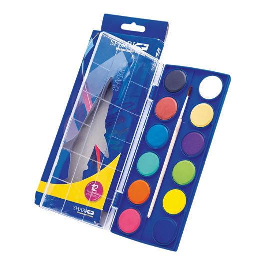 Shark Water Color Paints 12 Colors Oc 12