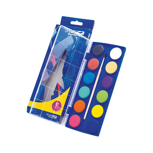 Shark Water Color Paints 12 Colors OC212