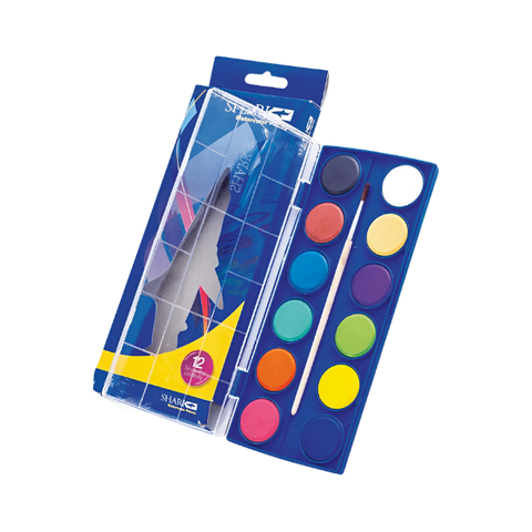 Shark Water Color Paints 12 Colors OC212