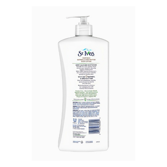 ST.IVES SOOTHING OATMEAL & SHEA BUTTER B/L 621ML