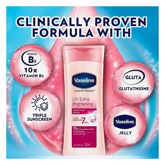 VASELINE HEALTHY BRIGHT UV LOTION 200ML