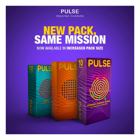 PULSE RIBBED DOTTED DELAY 10 PREMIUM CONDOMS