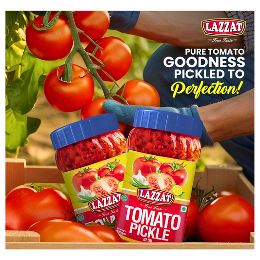 LAZZAT TOMATO PICKLE IN OIL 400GM