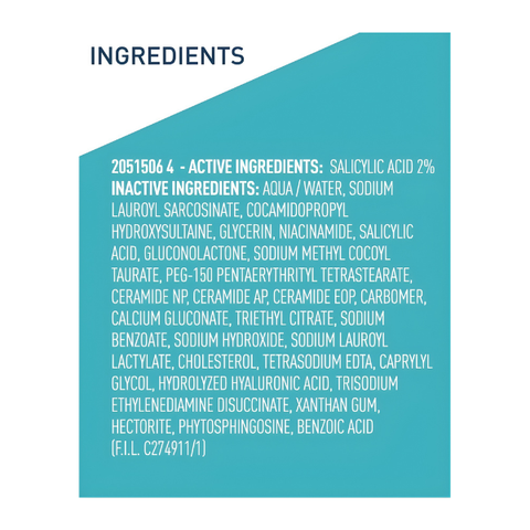 CERAVE ACNE CONTROL CLEANSER OIL ABSORBING 473ML