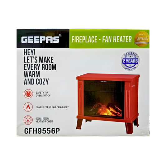 GEEPAS FIREPLACE-FAN HEATER GFH9556P
