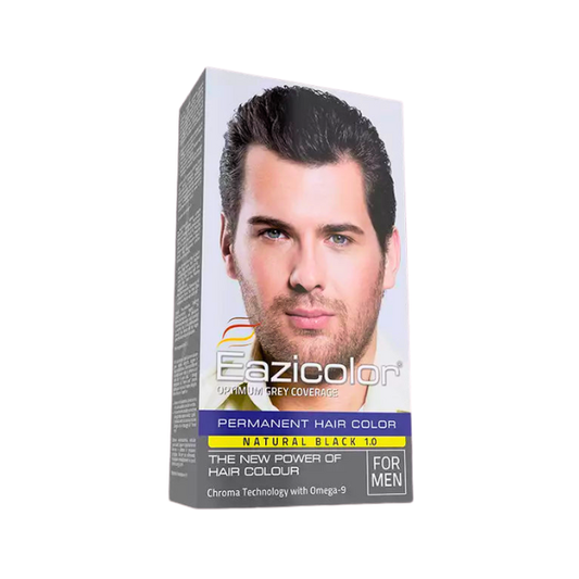 EAZCOLOR PERMANENT H/C NATURAL BLACK 1.0 35ML