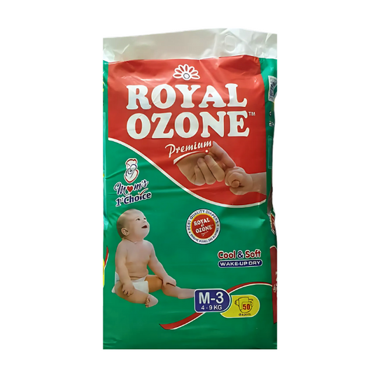 ROYAL OZONE PREMIUM DIAPER SIZE M-3 4-9KG 50PCS