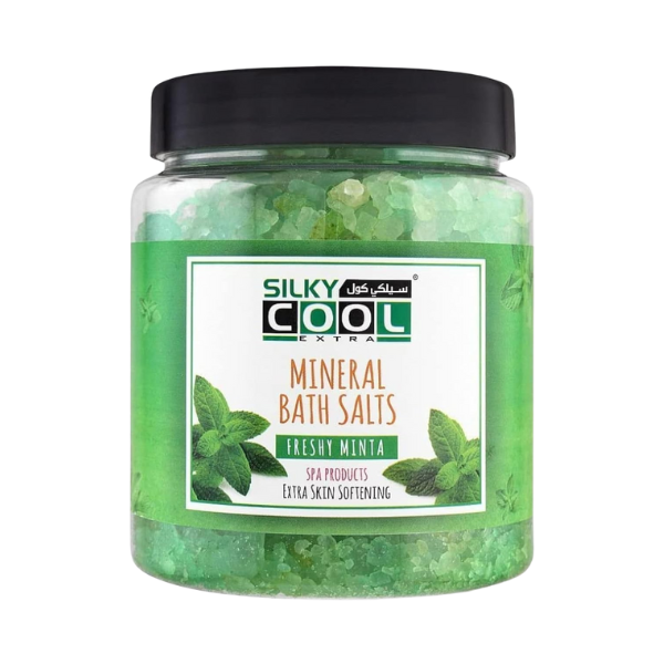 Silky Cool Extra Mineral Bath Salt Freshy Minta 750g