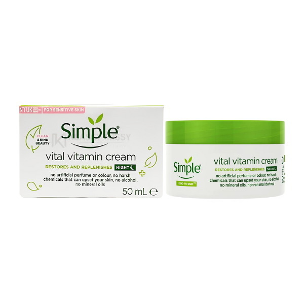 Simple Vital Vitamin Night Cream For Sensitive Skin 50ml